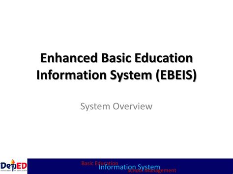 eddis level meaning|Enhanced Basic Education Information System .